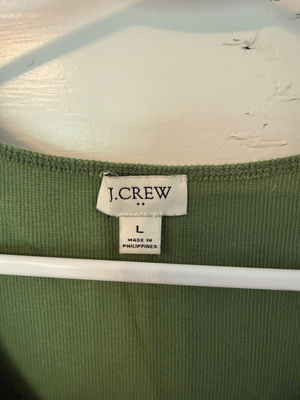 J. Crew Olive Green Scoop Tank Top - Picture 2 of 3